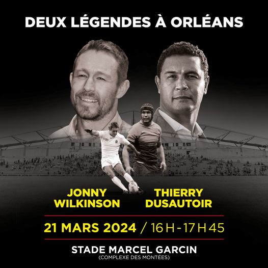 Deux legendes du rugby à garcin